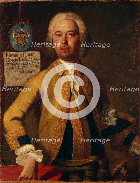 Portrait of General Count George Lesley (1720-1772), 1749. Artist: Grooth, Georg-Christoph (1716-1749)