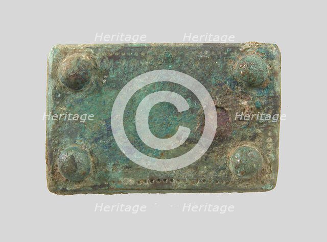 Rectangular Plaque, Frankish, middle of 6th century. Creator: Unknown.