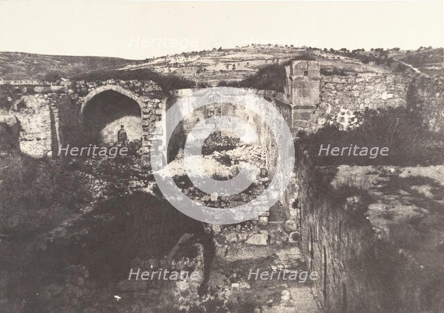 Jérusalem, église de Sainte-Marie-Madeleine, 1854. Creator: Auguste Salzmann.