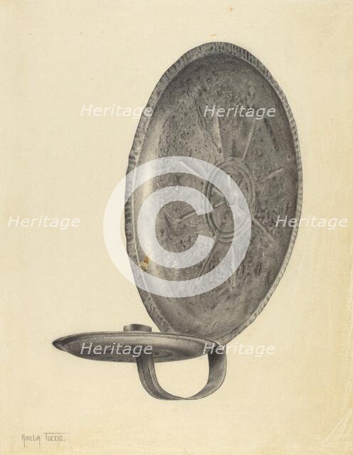 Sconce, c. 1939. Creator: Amelia Tuccio.