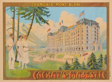 Cachat's Majestic Hotel. Chamonix Mont Blanc, c1910. Creator: Faria, Cândido de (1849-1911).