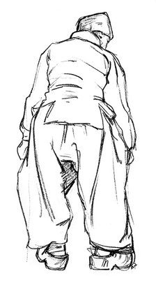 Study of a Dutch boatman, 1898.Artist: Nico Jungmann