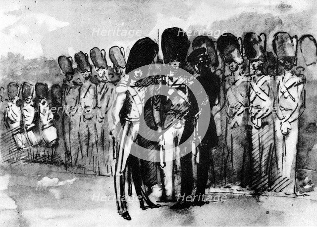 'On Parade', (1930).Artist: Constantin Guys
