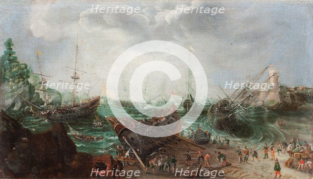 Harbour scene, c. 1615. Artist: Willaerts, Adam (1577-1664)