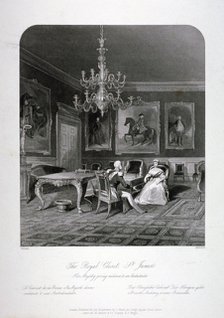 The Royal Closet in St James's Palace, Westminster, London, c1840. Artist: Harden Sidney Melville       