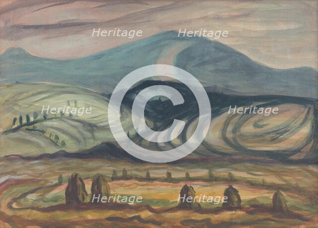 Landscape around Plávnica, 1949. Creator: Peter Konecný.