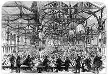 The Scott Centenary Banquet in the Corn Exchange, Grassmarket, Edinburgh, 1871. Creator: Unknown.