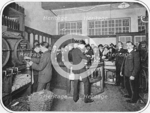 A Strand wine bar, London c1903 (1903). Artist: Unknown.