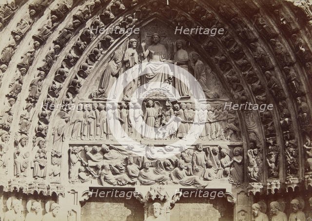 Cathédrale Notre-Dame, Paris, between 1880-1890.  Creator: J Kuhn.