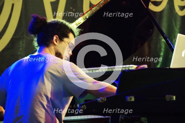 Fabian Almazan, Love Supreme Jazz Festival, Glynde Place, East Sussex, 2015.  Artist: Brian O'Connor.