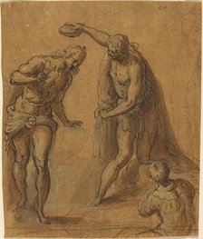 Sketch for a Baptism of Christ. Creator: Jacopo Palma.