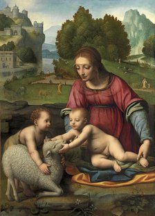 Virgin and Child with the Infant Saint John the Baptist, 1523. Creator: Bernardino Luini.