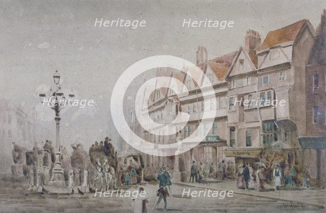 View east along the south side of Holborn and Stable Inn, London, 1860.          Artist: W Allen