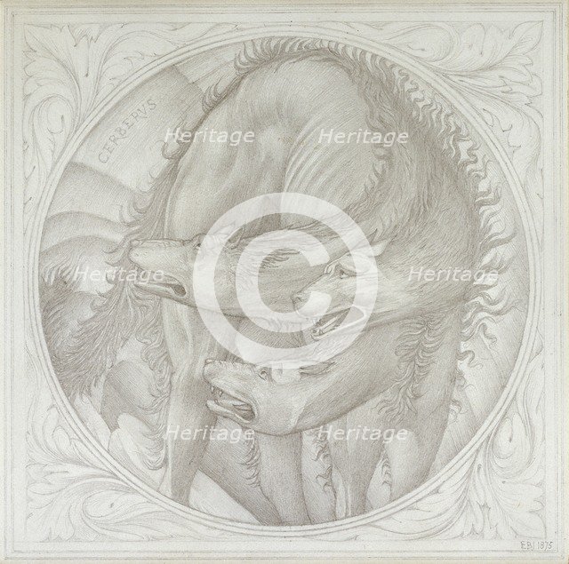 Cerberus, 1872-1875. Artist: Sir Edward Coley Burne-Jones.