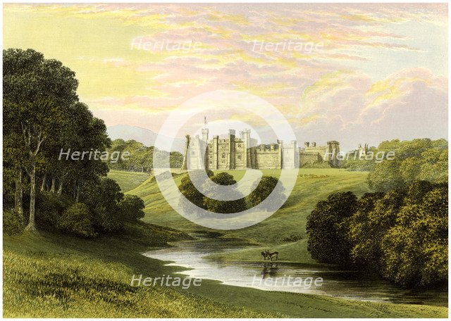 Brancepeth Castle, Lord Boyne, c1880. Artist: Unknown