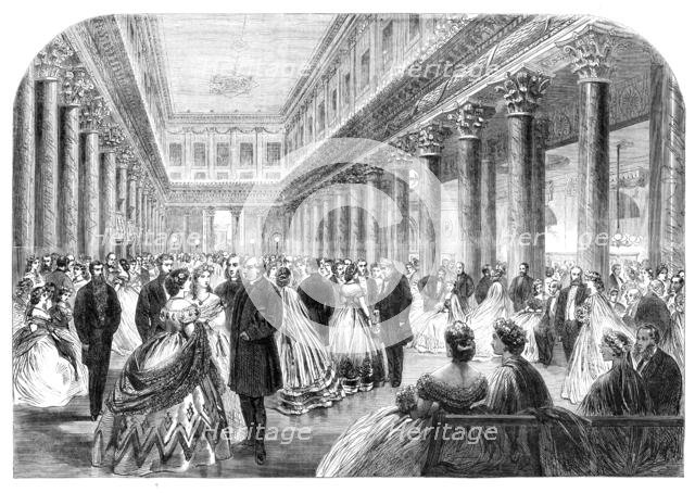 The Social Science Congress at New York: conversazione in the Assembly Rooms, Blake-street, 1864. Creator: Unknown.