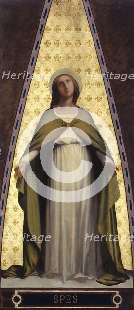 Esquisse pour l'église Saint-Jacques-Saint-Christophe de la Villette : L'Espérance, c.1843. Creator: Jean-François Brémond.