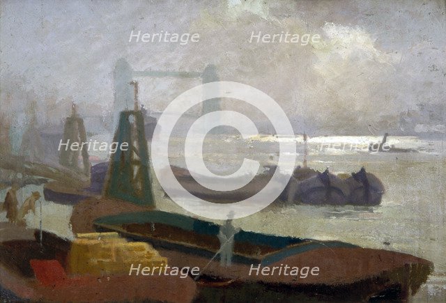 'Near Brewers' Quay', c1930. Artist: Samuel Harry Hancock