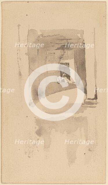 A Doorway in Ajaccio, 1901. Creator: James Abbott McNeill Whistler.