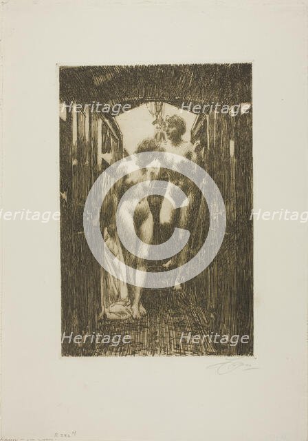 Cabin, 1917. Creator: Anders Leonard Zorn.