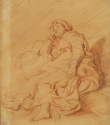Study of the Figure of Rachel, c.1621. Creator: Pieter Lastman.