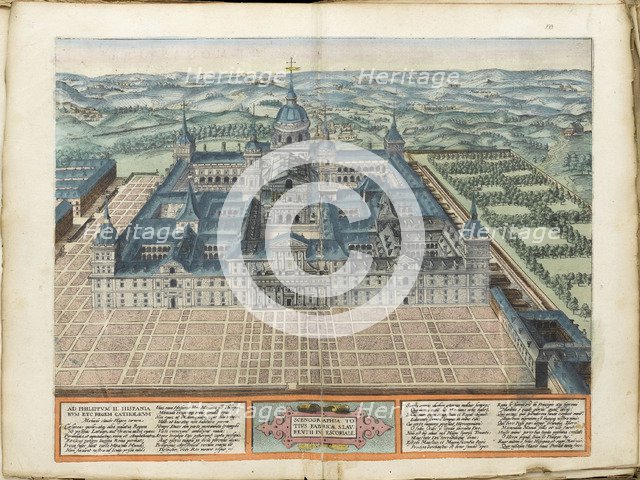 El Escorial. Artist: Ortelius, Abraham (1527-1598)