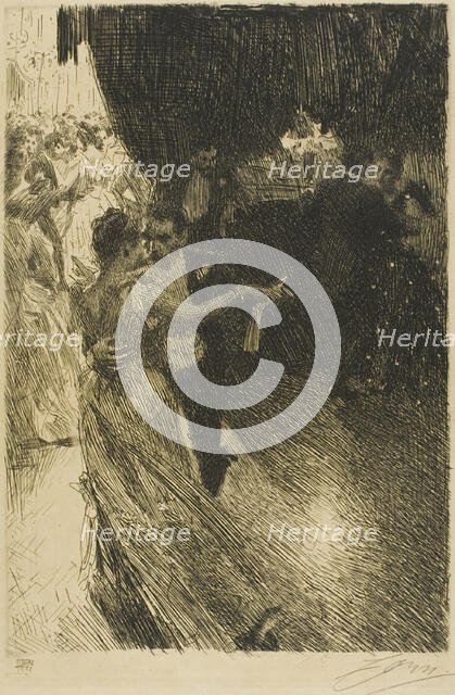 The Waltz, 1891. Creator: Anders Leonard Zorn.