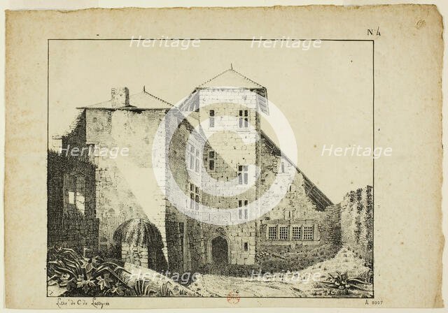 Tivoli, plate four from Views and Buildings of Italy, n.d. Creator: Lameau.