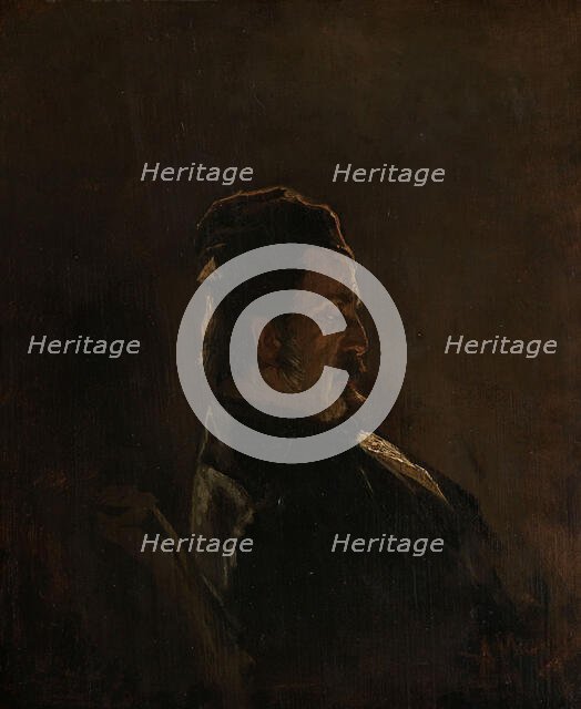 Portrait of Pieter Frederik van Os, Painter, 1855. Creator: Anton Mauve.