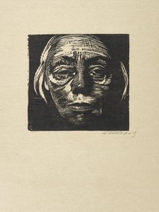 Self-Portrait, 1923. Creator: Kollwitz, Käthe (1867-1945).