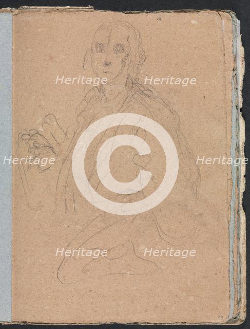 Verona Sketchbook: Gentlemen (page 55), 1760. Creator: Francesco Lorenzi (Italian, 1723-1787).