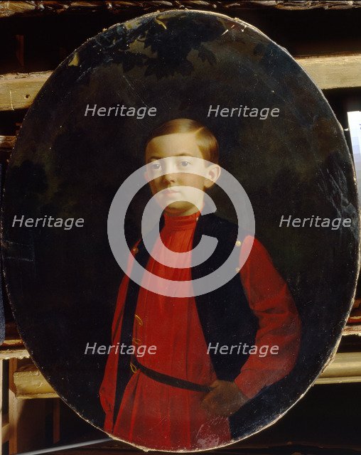 Portrait of Tsarevich Nicholas Alexandrovich of Russia (1843–1865). Artist: Zaryanko, Sergei Konstantinovich (1818-1870)