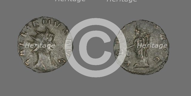 Antoninianus (Coin) Portraying Emperor Gallienus, 260-268. Creator: Unknown.