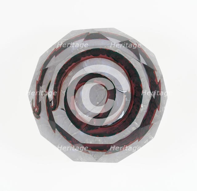 Paperweight, Saint-Louis, c. 1848-55. Creator: Saint-Louis Glassworks.