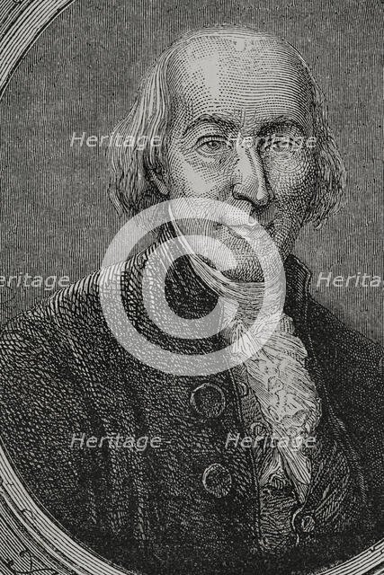 Jean-Marie Roland de la Platière, (1734-1793), French politician, 1876. Creator: Unknown.