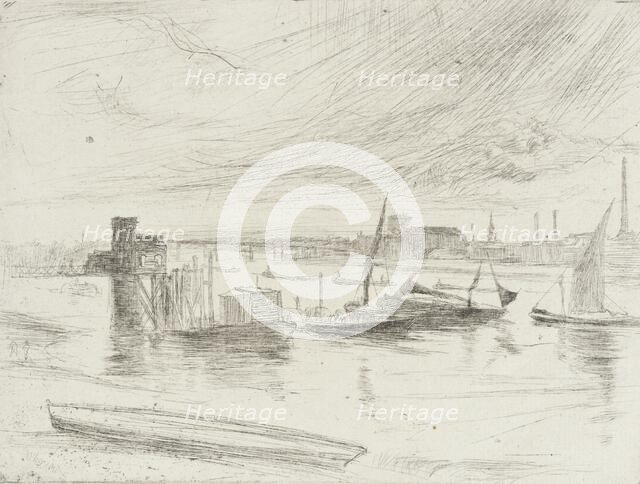 Early Morning, Battersea, 1861. Creator: James Abbott McNeill Whistler.