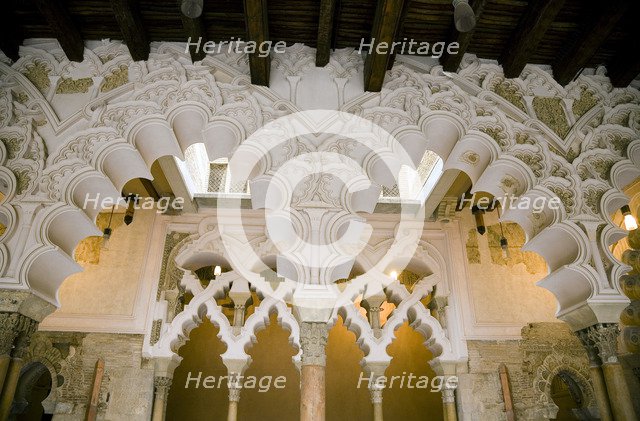 Interior view, the Aljaferia Palace, Zaragoza, Spain, 2007. Artist: Samuel Magal