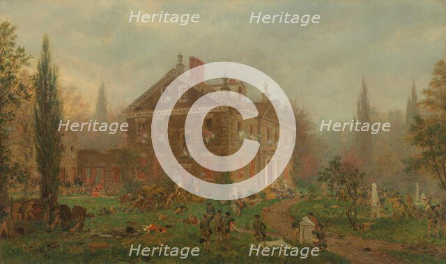 The Attack on Chew's House during the Battle of Germantown, 1777, 1878. Creator: Edward Lamson Henry.