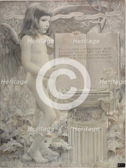 Dedication (Odes and Sonnets), 1887. Creator: Will H. Low.