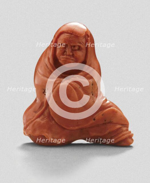 Daruma, First Patriarch of Zen, 19th century. Creator: Unknown.