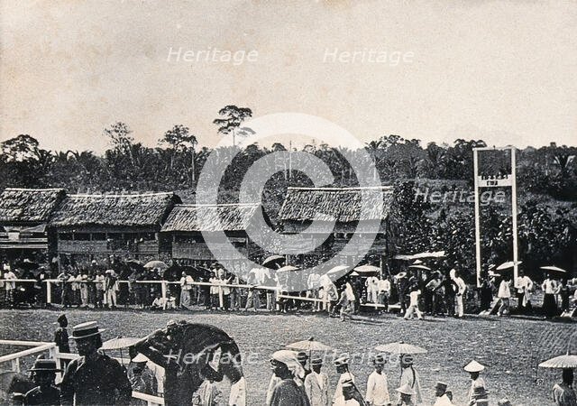 Kuching, Sarawak: view of the racecourse, c1900. Creator: Unknown.