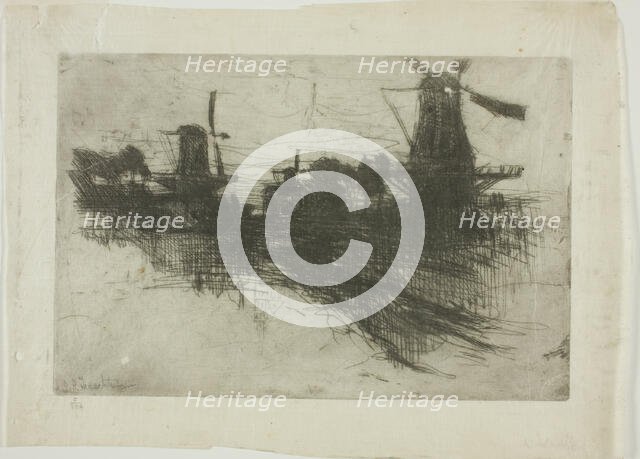 Evening, 1881. Creator: John Henry Twachtman.