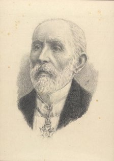 Portrait of the composer Davorin Jenko (1835-1914). Creator: Santel, Sasa (1883-1945).