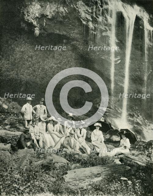 'A Picnic Party at Maracas Falls, Trinidad, with Sir A. Moloney and Party', 1902. Creator: Unknown.