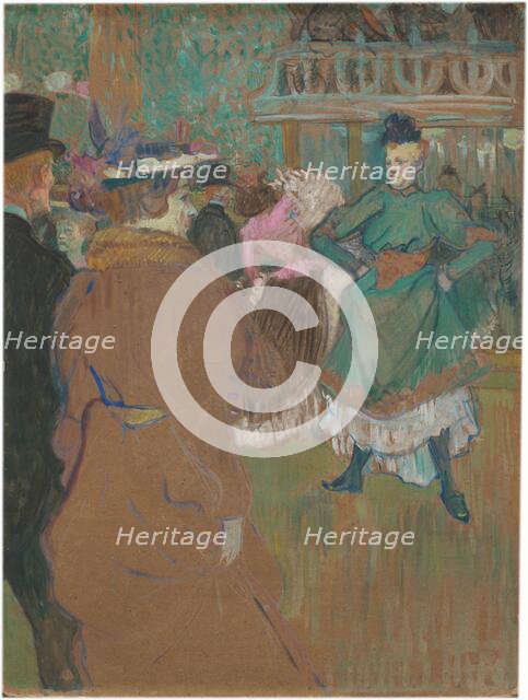 Quadrille at the Moulin Rouge, 1892. Creator: Henri de Toulouse-Lautrec.