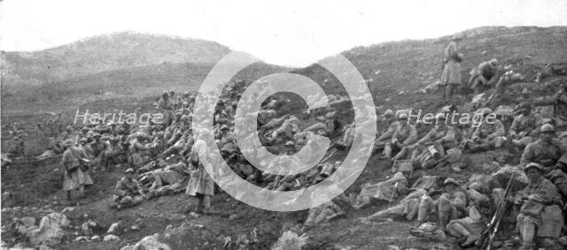 'La campagne d'hiver en Orient; Au Nord de Monastir, le 18 mars 1917: le 272 regiment..., 1917. Creator: Unknown.