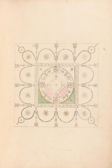 Design for the Ceiling of a Bedchamber at Goodwood House, Sussex, ca. 1800. Creator: James Wyatt.