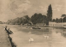 'The College Barges at Oxford', 1902. Artist: Unknown.
