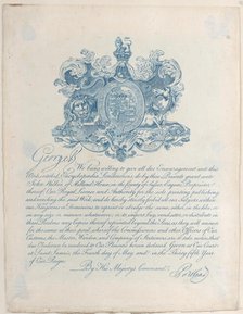 Royal Licence and Copyright for Encyclopaedia Londinesis, 19th century., 19th century. Creator: Anon.