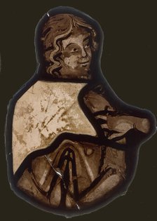 Stained Glass Fragment, French, 1200-1215. Creator: Unknown.